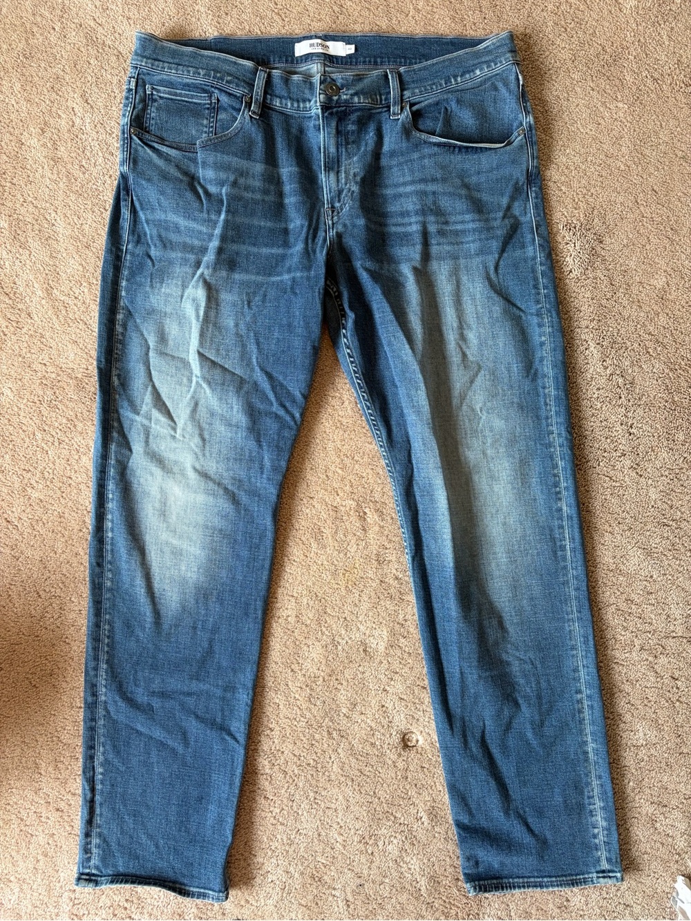 Hudson Jeans Men’s Blake Slim Straight Faded Blue Denim